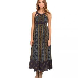 Free People Maxi Dress You Made My Day Lace Up Size 2